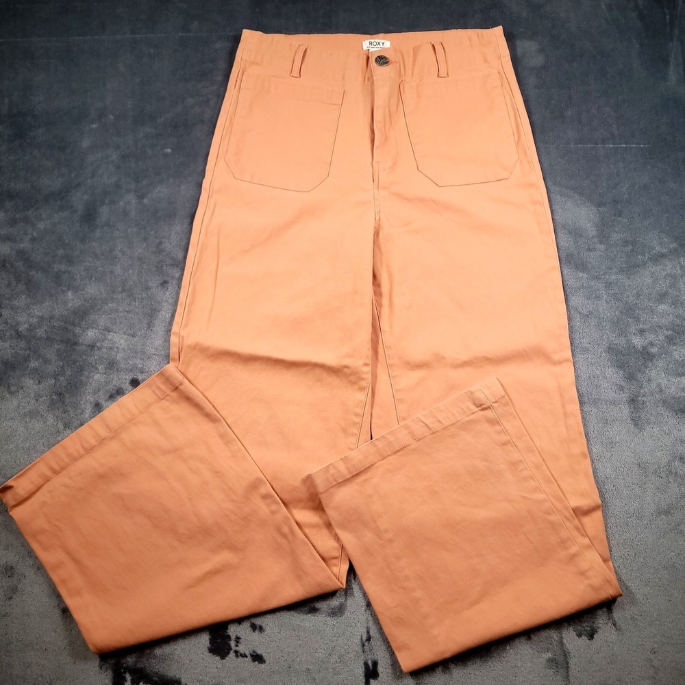 ROXY - Womens Peach Wide Leg Coastal Cruiser Pants Size 29